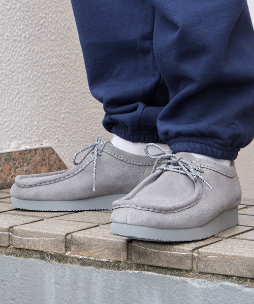 Clarks（クラークス）の「Clarks/クラークス Wallabee Lite Cola Suede ワラビー ライト ヒートエンボス スエード アウトドア メンズ 2026年秋冬（ブーツ・メンズ・ブラウン/グレー・8/8.5/7.5）」の19枚目の写真