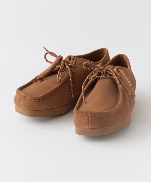 Clarks（クラークス）の「Clarks/クラークス Wallabee Lite Cola Suede ワラビー ライト ヒートエンボス スエード アウトドア メンズ 2026年秋冬（ブーツ・メンズ・ブラウン/グレー・8/8.5/7.5）」の4枚目の写真