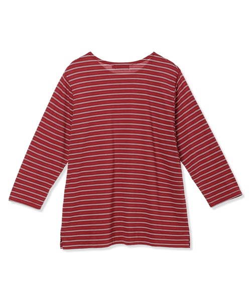 DECOY SINCE 1981(デコイシンスイチキュウハチイチ)の「ラメボーダー7分袖Tシャツ(Tシャツ/カットソー・レディース・ネイビー/レッド・M/L)」の16枚目の写真