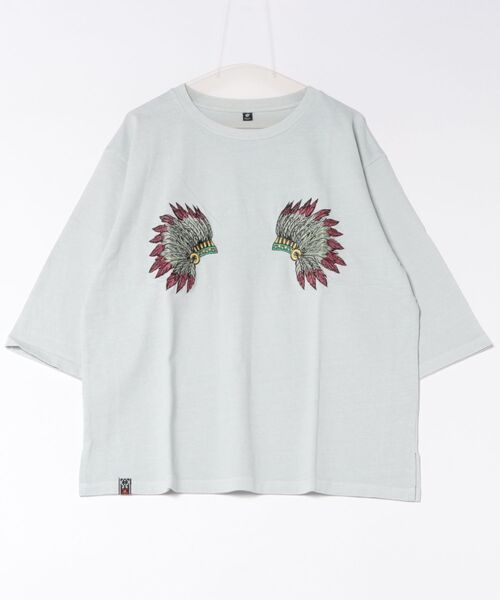 チャイハネ(チャイハネ)の「【チャイハネ】ピグネイメンズTシャツ(Tシャツ/カットソー・メンズ・ホワイト/カーキ/ブラウン・FREE)」の2枚目の写真