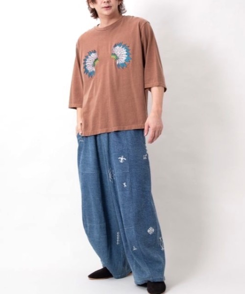 チャイハネ(チャイハネ)の「【チャイハネ】ピグネイメンズTシャツ(Tシャツ/カットソー・メンズ・ホワイト/カーキ/ブラウン・FREE)」の7枚目の写真