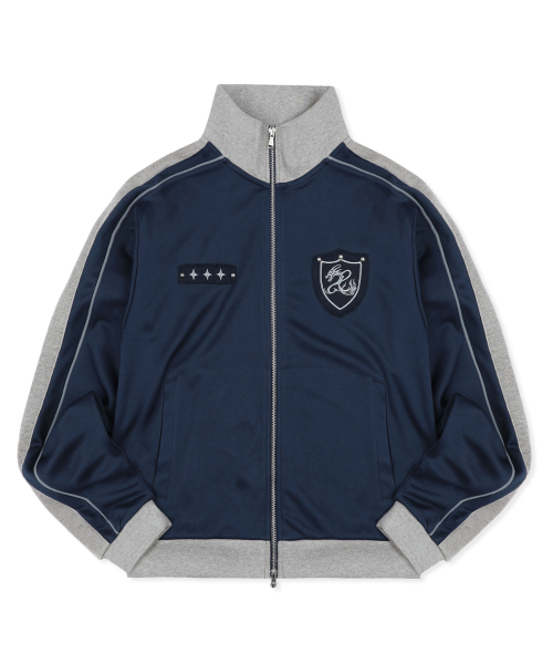 XTONZ(エクストーンズ)の「XJ140 スリムフィット アプリケ パイピング トラック ジップアップ (NAVY)(ナイロンジャケット・レディース・その他・MEDIUM/LARGE)」の10枚目の写真