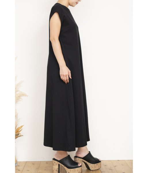 JOCOSA（ジョコサ）の「【選べる袖タイプ】ポケット付き Aライン ワンピース（ワンピース・レディース・ブラック/ブラック系その他・S/M）」の9枚目の写真