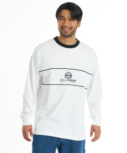 BILLABONG(ビラボン)の「BILLABONG メンズ BIO WAVE ロンT 【2026年秋冬モデル】/ビラボンフロントロゴ長袖ロンT(Tシャツ/カットソー・メンズ・ホワイト/ブラック/パープル・X-LARGE/LARGE/MEDIUM)」の2枚目の写真