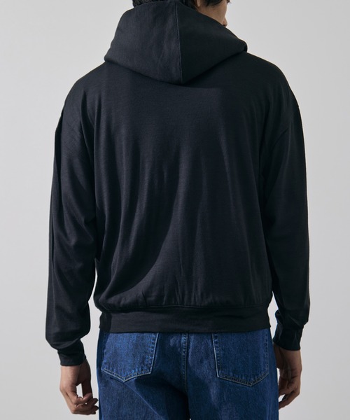 WRAPINKNOT（ラッピンノット）の「【WRAPINKNOT/ラッピンノット】Zip Hoodie（パーカー・メンズ・ブラック/ダークグレー・3/2）」の14枚目の写真