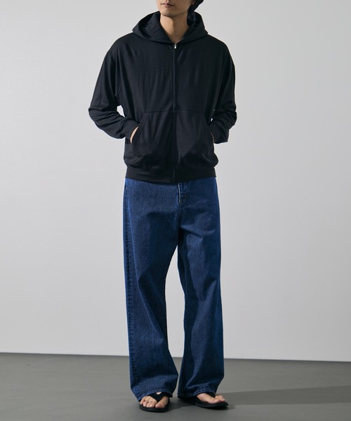 WRAPINKNOT（ラッピンノット）の「【WRAPINKNOT/ラッピンノット】Zip Hoodie（パーカー・メンズ・ブラック/ダークグレー・3/2）」の16枚目の写真