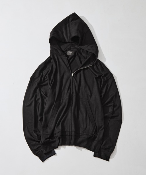 WRAPINKNOT（ラッピンノット）の「【WRAPINKNOT/ラッピンノット】Zip Hoodie（パーカー・メンズ・ブラック/ダークグレー・3/2）」の7枚目の写真