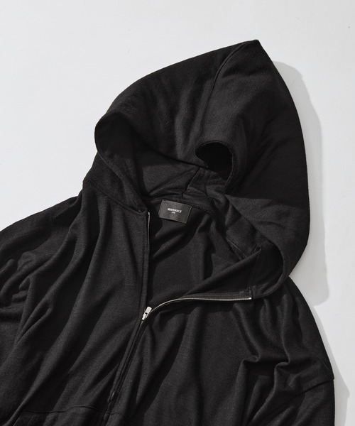 WRAPINKNOT（ラッピンノット）の「【WRAPINKNOT/ラッピンノット】Zip Hoodie（パーカー・メンズ・ブラック/ダークグレー・3/2）」の8枚目の写真