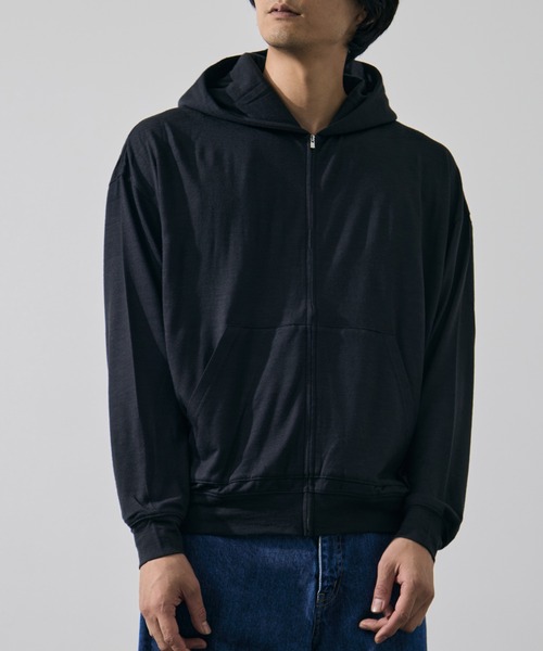 WRAPINKNOT（ラッピンノット）の「【WRAPINKNOT/ラッピンノット】Zip Hoodie（パーカー・メンズ・ブラック/ダークグレー・3/2）」の11枚目の写真