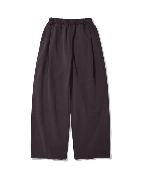 KANEITEI(カネイテイ)の「PIGMENT DAMAGE SWEAT PANTS (DEEP PURPLE)(スウェットパンツ・レディース・ダークパープル・MEDIUM/LARGE/X-LARGE)」の1枚目の写真