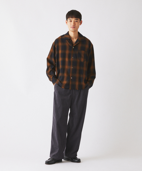 JOURNAL STANDARD relume（ジャーナルスタンダード　レリューム）の「テック ”SOLOTEX(R)” コーデュロイ ワイドイージー スラックス（その他パンツ・メンズ・チャコールグレー/ブラック/ブラウン/ベージュ系その他/ダークブルー・MEDIUM/LARGE）」の7枚目の写真