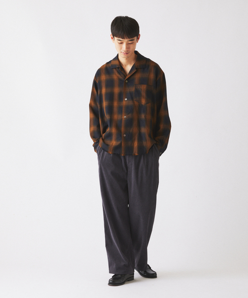 JOURNAL STANDARD relume（ジャーナルスタンダード　レリューム）の「テック ”SOLOTEX(R)” コーデュロイ ワイドイージー スラックス（その他パンツ・メンズ・チャコールグレー/ブラック/ブラウン/ベージュ系その他/ダークブルー・MEDIUM/LARGE）」の13枚目の写真
