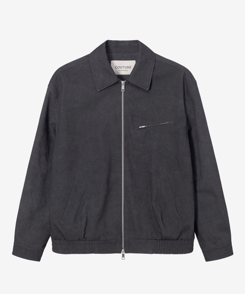 MINDBRIDGE（マインドブリッジ）の「[COUTURE]ピグメントウォッシュ ジップアップ セミオーバーサイズ ブルゾン（ブルゾン・メンズ・チャコールグレー・100/110/95/105）」の4枚目の写真