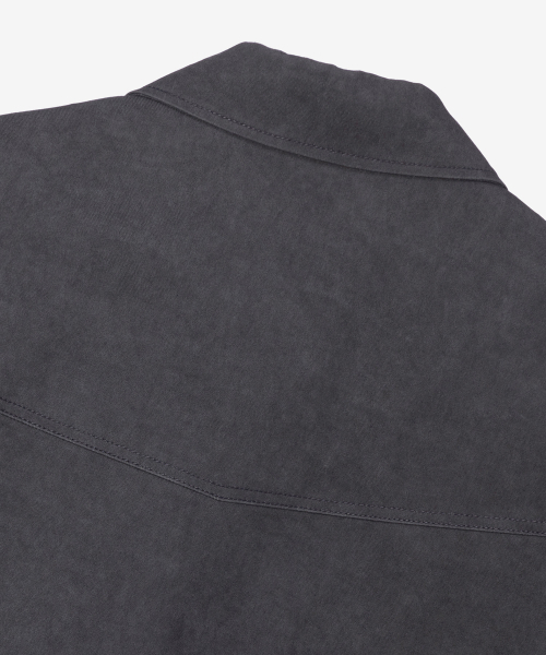MINDBRIDGE（マインドブリッジ）の「[COUTURE]ピグメントウォッシュ ジップアップ セミオーバーサイズ ブルゾン（ブルゾン・メンズ・チャコールグレー・100/110/95/105）」の8枚目の写真