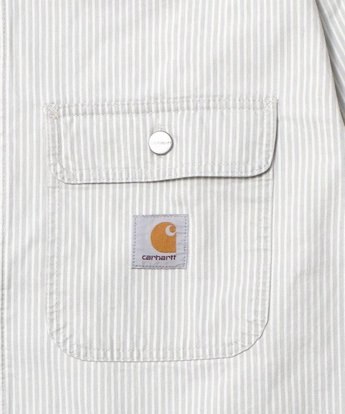 Carhartt WIP(カーハートダブリューアイピー)の「CARHARTT WIP MERCER SHIRT JACKET(その他アウター・メンズ・ストライプ・L/M/S)」の4枚目の写真