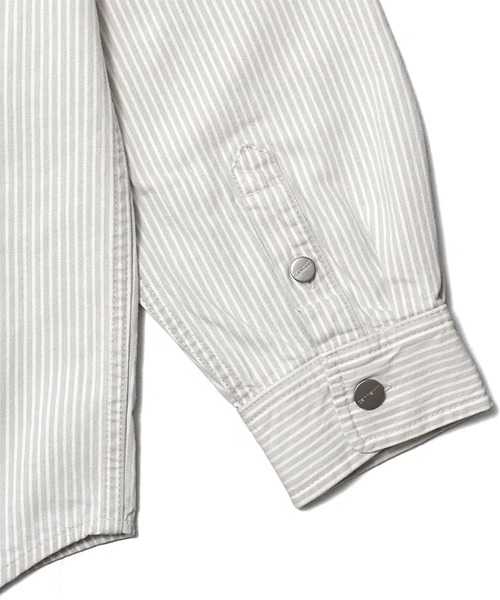 Carhartt WIP(カーハートダブリューアイピー)の「CARHARTT WIP MERCER SHIRT JACKET(その他アウター・メンズ・ストライプ・L/M/S)」の7枚目の写真