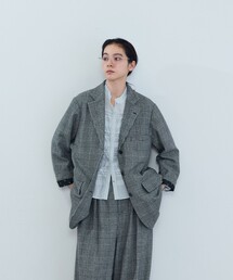 《石上美津江さんコラボ》ウールチェックジャケット