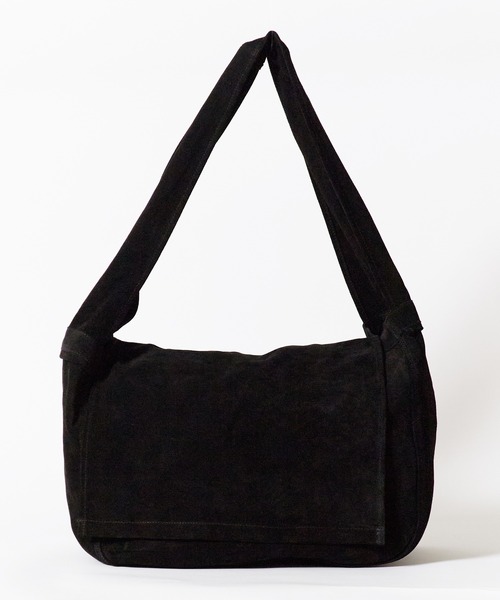 SEVEN BY SEVEN(セブンバイセブン)の「SEVEN BY SEVEN/セブン バイ セブン LEATHER SHOULDER BAG 本革 レザー スウェード スプリットレザー シーズンレス ショルダーバック 大容量 2026秋服(ショルダーバッグ・メンズ・ブラック/ネイビー・FREE)」の3枚目の写真