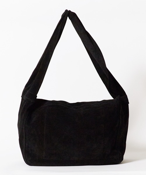SEVEN BY SEVEN(セブンバイセブン)の「SEVEN BY SEVEN/セブン バイ セブン LEATHER SHOULDER BAG 本革 レザー スウェード スプリットレザー シーズンレス ショルダーバック 大容量 2026秋服(ショルダーバッグ・メンズ・ブラック/ネイビー・FREE)」の6枚目の写真