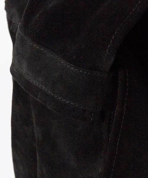 SEVEN BY SEVEN(セブンバイセブン)の「SEVEN BY SEVEN/セブン バイ セブン LEATHER SHOULDER BAG 本革 レザー スウェード スプリットレザー シーズンレス ショルダーバック 大容量 2026秋服(ショルダーバッグ・メンズ・ブラック/ネイビー・FREE)」の9枚目の写真