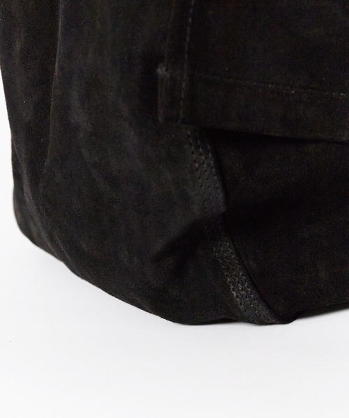 SEVEN BY SEVEN(セブンバイセブン)の「SEVEN BY SEVEN/セブン バイ セブン LEATHER SHOULDER BAG 本革 レザー スウェード スプリットレザー シーズンレス ショルダーバック 大容量 2026秋服(ショルダーバッグ・メンズ・ブラック/ネイビー・FREE)」の10枚目の写真