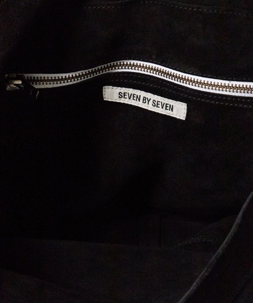 SEVEN BY SEVEN(セブンバイセブン)の「SEVEN BY SEVEN/セブン バイ セブン LEATHER SHOULDER BAG 本革 レザー スウェード スプリットレザー シーズンレス ショルダーバック 大容量 2026秋服(ショルダーバッグ・メンズ・ブラック/ネイビー・FREE)」の12枚目の写真