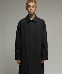 SINSS（シンス）の「Goat leather collar coat / ゴートレザーカラーコート（ステンカラーコート）」