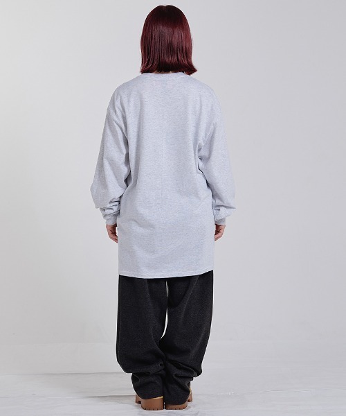 EFFECTEN(エフェクテン)の「mlt5867-Tiger camo basic logo L-S Tee ロングスリーブTシャツ(efsc-22)(Tシャツ/カットソー・メンズ・イエロー系その他/ブラック/アッシュ・M/XL/L)」の8枚目の写真