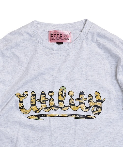 EFFECTEN(エフェクテン)の「mlt5867-Tiger camo basic logo L-S Tee ロングスリーブTシャツ(efsc-22)(Tシャツ/カットソー・メンズ・イエロー系その他/ブラック/アッシュ・M/XL/L)」の10枚目の写真
