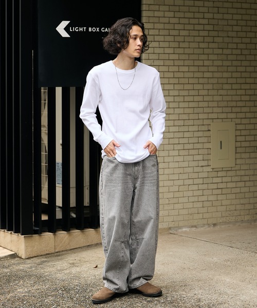 HANES(ヘインズ)の「Hanes/ヘインズ THERMALCREWNECK LS Tシャツ ワッフル ロンT ロングスリーブ サーマルT メンズ レディース 2026年秋冬 秋服 冬服(Tシャツ/カットソー・メンズ・ホワイト/ブラック/グレー・S/M/L/XL)」の17枚目の写真