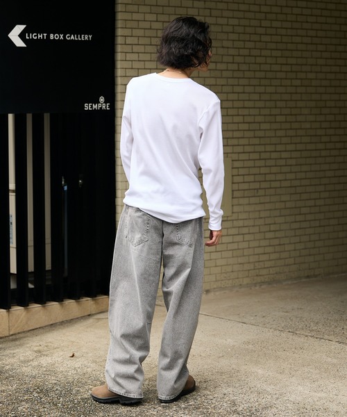 HANES(ヘインズ)の「Hanes/ヘインズ THERMALCREWNECK LS Tシャツ ワッフル ロンT ロングスリーブ サーマルT メンズ レディース 2026年秋冬 秋服 冬服(Tシャツ/カットソー・メンズ・ホワイト/ブラック/グレー・S/M/L/XL)」の15枚目の写真
