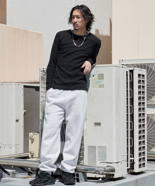 HANES(ヘインズ)の「Hanes/ヘインズ THERMALCREWNECK LS Tシャツ ワッフル ロンT ロングスリーブ サーマルT メンズ レディース 2026年秋冬 秋服 冬服(Tシャツ/カットソー・メンズ・ホワイト/ブラック/グレー・S/M/L/XL)」の9枚目の写真