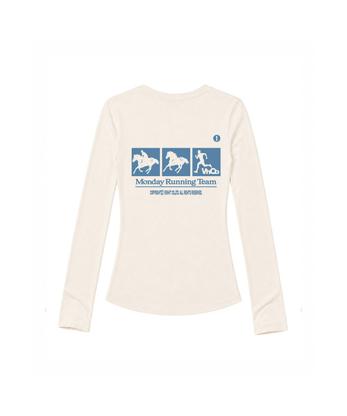 VENHIT(ベンヒット)の「MRH スリムフィット ロングスリーブ(Tシャツ/カットソー・レディース・ホワイト/ブラック/グリーン/ミント/クリーム・SMALL/MEDIUM/LARGE)」の1枚目の写真