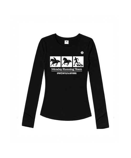 VENHIT(ベンヒット)の「MRH スリムフィット ロングスリーブ(Tシャツ/カットソー・レディース・ホワイト/ブラック/グリーン/ミント/クリーム・SMALL/MEDIUM/LARGE)」の3枚目の写真