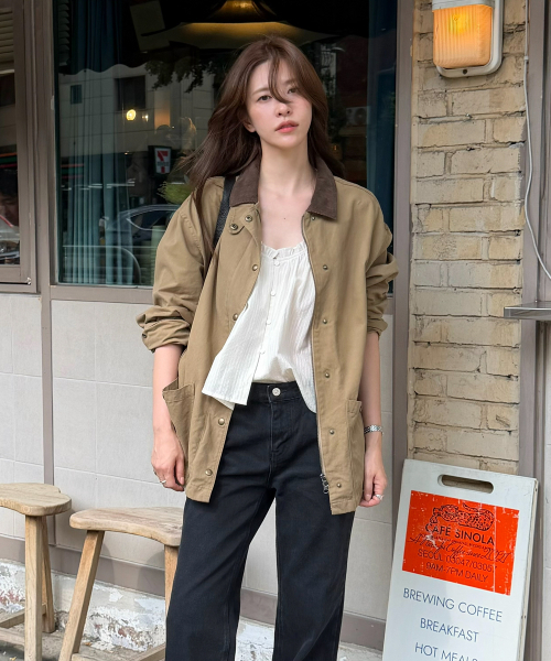 108POUND(108パウンド)の「Mason Work Jacket_Beige(ミリタリージャケット・レディース・その他・FREE)」の1枚目の写真