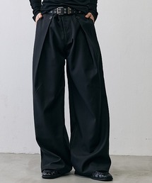 Military In-Tuck Wide Slacks / ミリタリー インタック ワイドスラックス