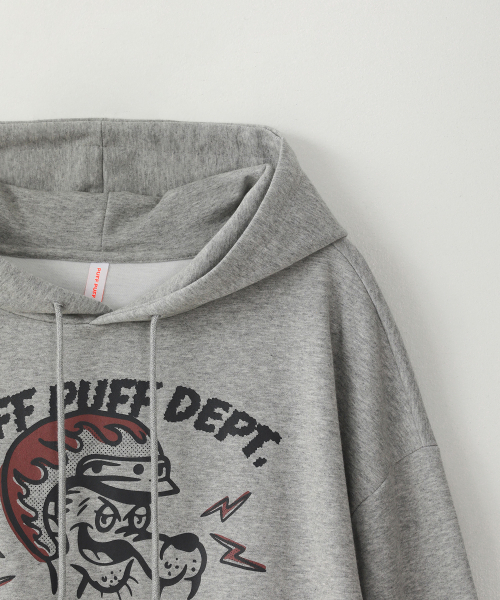 PUFF PUFF DEPT(パフパフ・デプト)の「FUNNY RIDER クロップドフーディ グレー(パーカー・レディース・その他・LARGE/MEDIUM)」の5枚目の写真