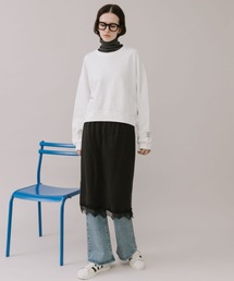 レースレイヤードスカート