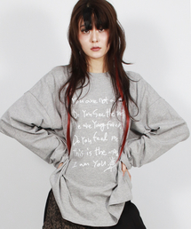 ヤングフォーエバー ステッチ長袖Tシャツ - ホワイト