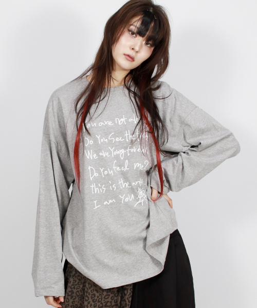 DEMARC(ドゥマーク)の「ヤングフォーエバー ステッチ長袖Tシャツ - ホワイト(Tシャツ/カットソー・レディース・その他・MEDIUM/LARGE)」の2枚目の写真