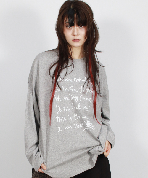 DEMARC(ドゥマーク)の「ヤングフォーエバー ステッチ長袖Tシャツ - ホワイト(Tシャツ/カットソー・レディース・その他・MEDIUM/LARGE)」の4枚目の写真