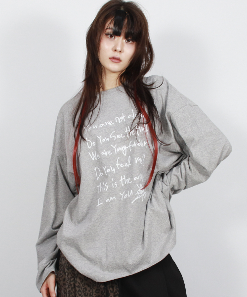 DEMARC(ドゥマーク)の「ヤングフォーエバー ステッチ長袖Tシャツ - ホワイト(Tシャツ/カットソー・レディース・その他・MEDIUM/LARGE)」の5枚目の写真