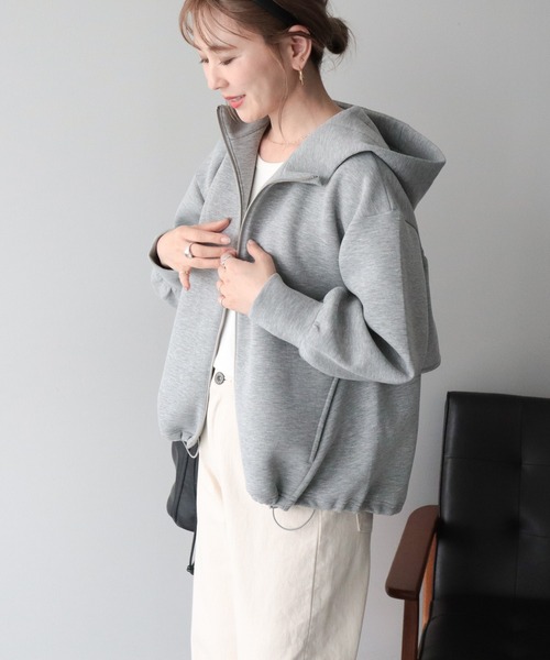AMERICAN HOLIC(アメリカンホリック)の「【WEB限定】バックフリルポンチZIPパーカー(パーカー・レディース・ブラック/ライトベージュ/グレー・FREE)」の16枚目の写真