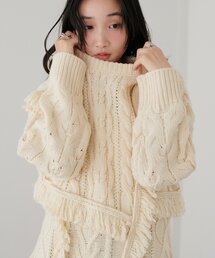 切替ケーブルニット《WEB限定カラーあり》