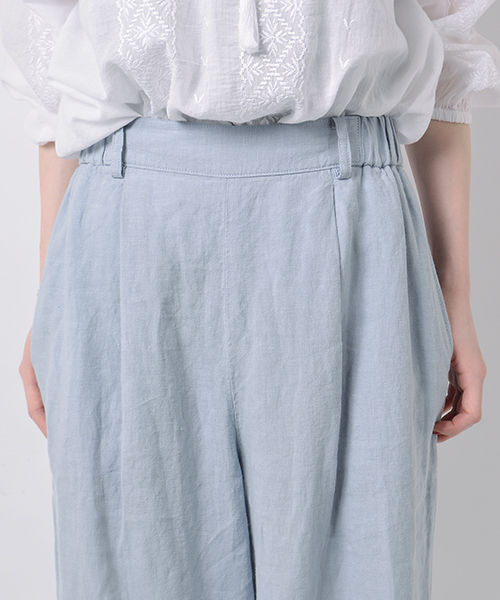 liflattie ships(リフラティ シップス)の「liflattie ships:リネン ワイドパンツ ◇(その他パンツ・レディース・グレー/ネイビー/ライトブルー/オリーブ・93/94)」の11枚目の写真