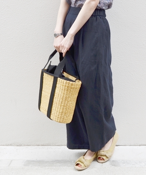 liflattie ships(リフラティ シップス)の「liflattie ships:リネン ワイドパンツ ◇(その他パンツ・レディース・グレー/ネイビー/ライトブルー/オリーブ・93/94)」の14枚目の写真