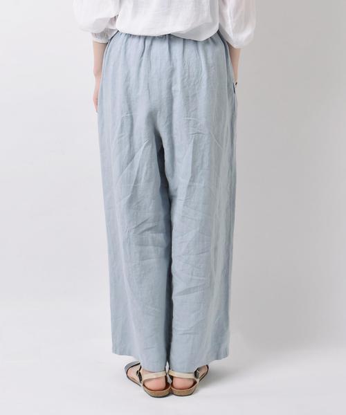 liflattie ships(リフラティ シップス)の「liflattie ships:リネン ワイドパンツ ◇(その他パンツ・レディース・グレー/ネイビー/ライトブルー/オリーブ・93/94)」の17枚目の写真