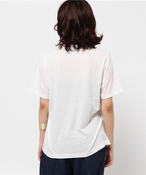 MOUSSY（マウジー）の「PLAY CHIC TSJ（Tシャツ/カットソー・レディース・ホワイト/ライトブラック/レッド/ネイビー・FREE）」の7枚目の写真