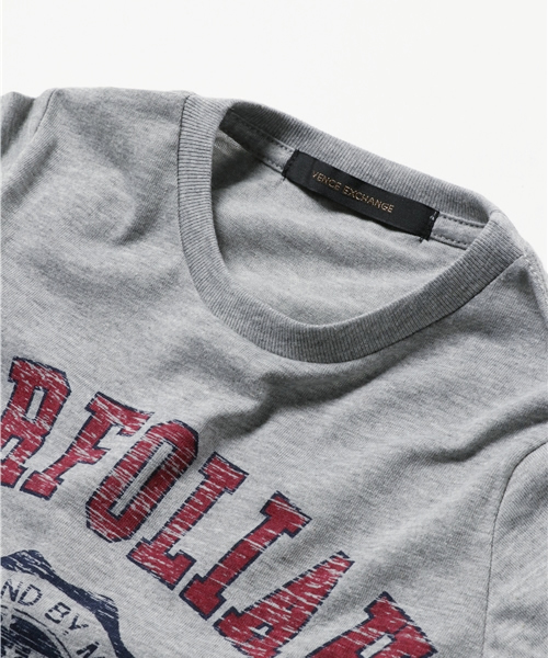 VENCEEXCHANGE（ヴァンスエクスチェンジ）の「KIDS カレッジロゴプリント半袖クルーネックT（Tシャツ/カットソー・キッズ・オフホワイト/グレー・150cm/120cm/130cm/140cm）」の4枚目の写真
