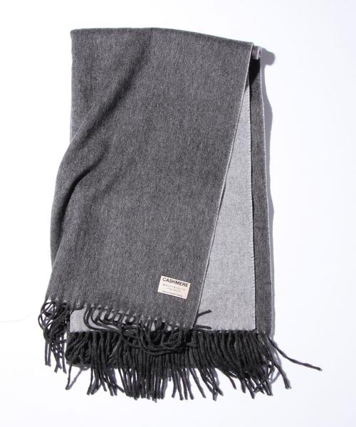 BEAUTY&YOUTH UNITED ARROWS（ビューティーアンドユースユナイテッドアローズ）の「BY ∴ リバーシブル カシミヤ ストール◆（マフラー・メンズ・ブラック/グレー/ダークブラウン・FREE）」の9枚目の写真